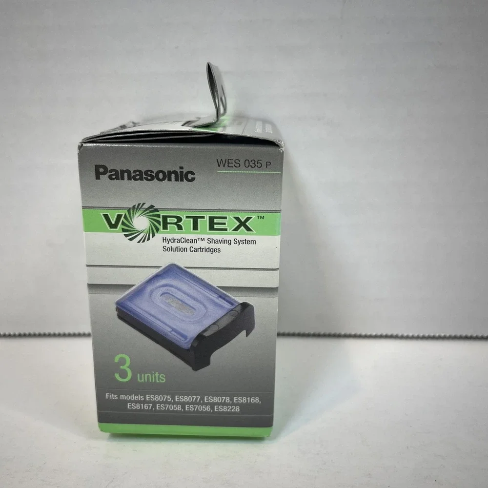 Panasonic Shaving Solution Cartridges Men 3ct Blue Vortex HydraClean WES 035 P